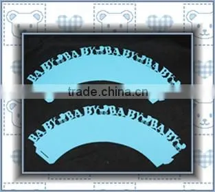 cupcake wrapper blue Baking Paper for 2016 Olympic Game Carnival