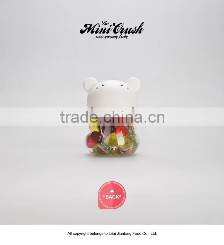 Wholesale chinese candy pink hellokitty candy jar for jelly gummy candy