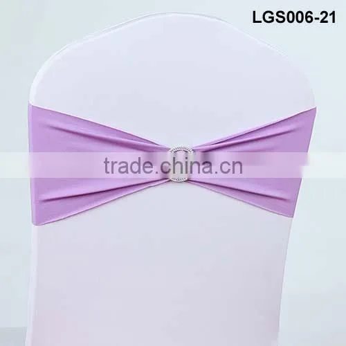 wedding decorative cheap purple chair bands wholesale