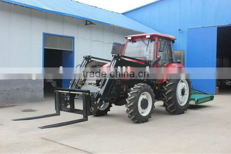 DQ904, 90HP 4x4 tractor fit with 4in1 Front end loader, slasher mower, Backhoe, post hole digger etc.