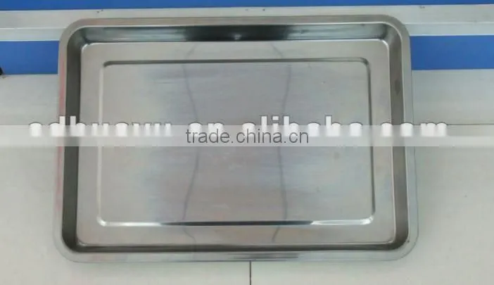 Stainless steel tray for meat and seafood