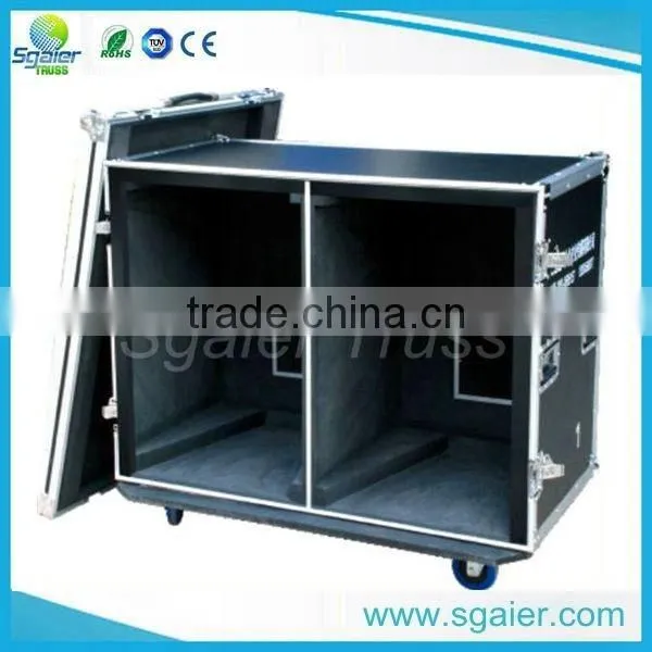 Aluminum lock flight case for pro speaker cabinet 15" speaker box