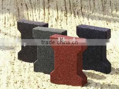 2015 new safety EN1177 certificate recycled rubber floor tiles for playground