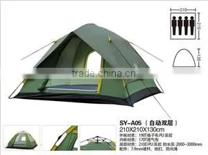 2016 New Four Person Use Folding Camping Outdoor Automatic Open Tent for Hiking