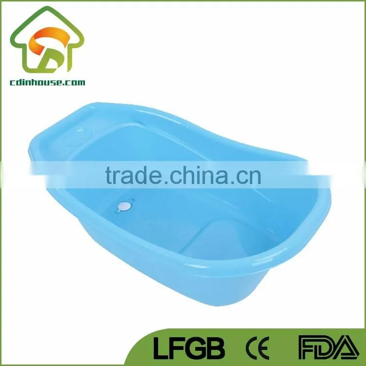 PP plastic Standing Deep baby Bath Tubs with Valve