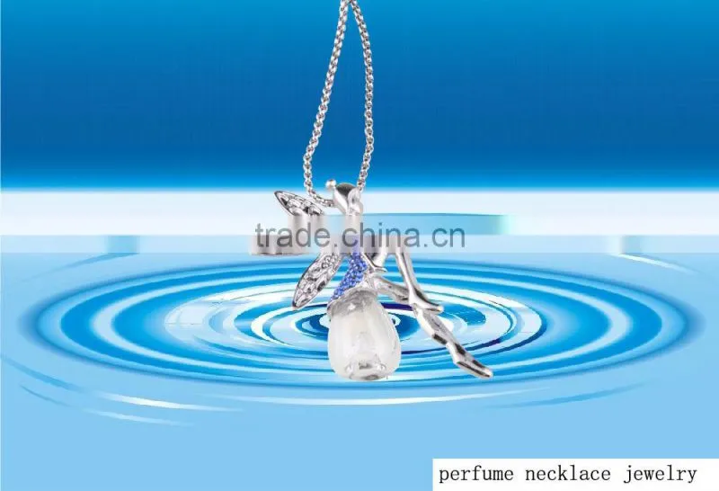 Angel Jewelry Pendant Glass Perfume Bottle Jewelry Necklace For sale