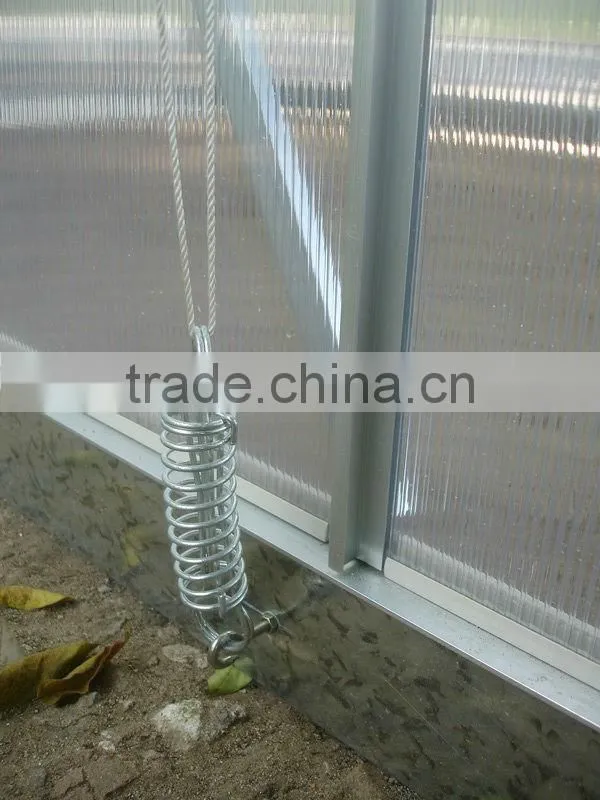 High-end Sun Resistance Commercial Waterproof Polycarbonate Greenhouse Sunshade with Aluminium Frame for Sale