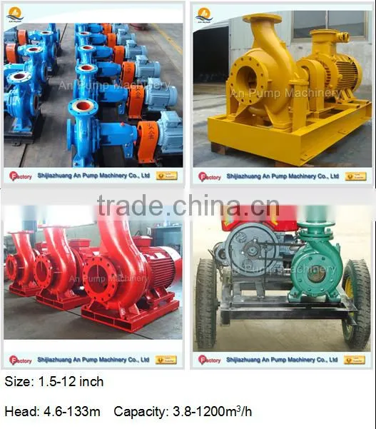diesel end suction dewatering pump horizontal centrifugal electric water transfer pumps