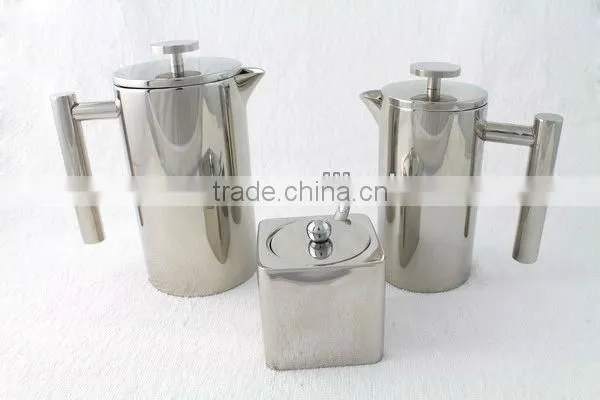 hotel use stainless steel coffee press (0.35L,0.8L,1.0L)
