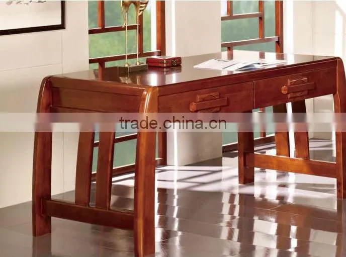 Simple Modern Rubber Wooden Computer Desk for Studying