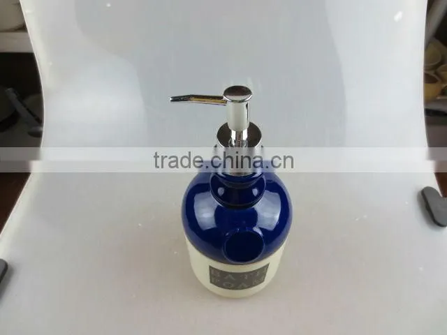 color-glazed ceramic bath foam jar