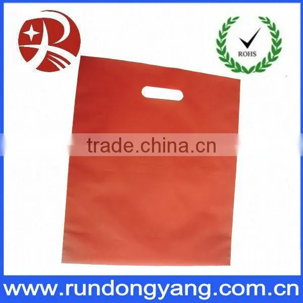 OEM Custom Printed Plastic Shopping Bag Die Cut Plastic Bag