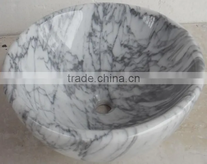 Carrara White Marble Wash Basin