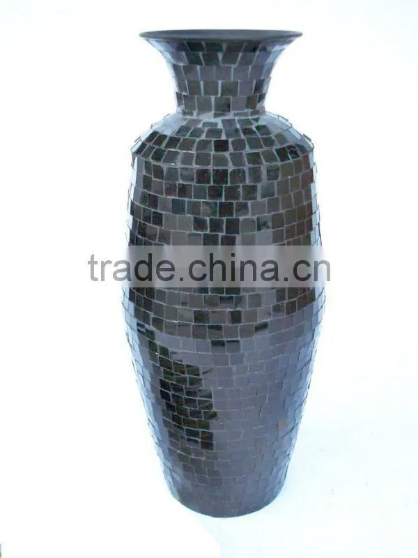 Glass Mosaic Flower Vases