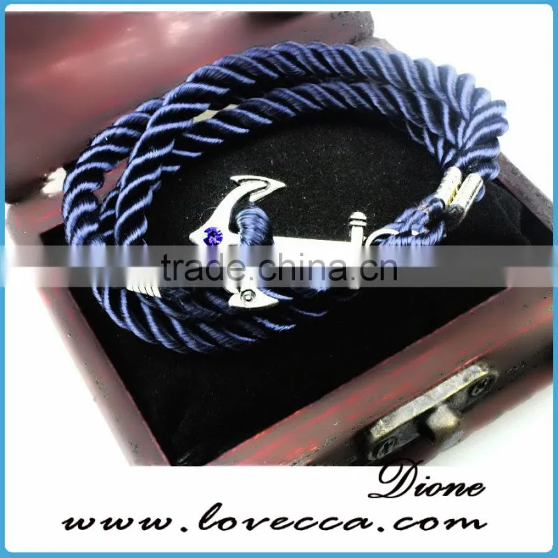 Fashion Beautiful Cute Anchor Bracelets for Men