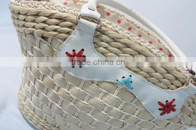 Custom handmade corn husk hand bag for sale