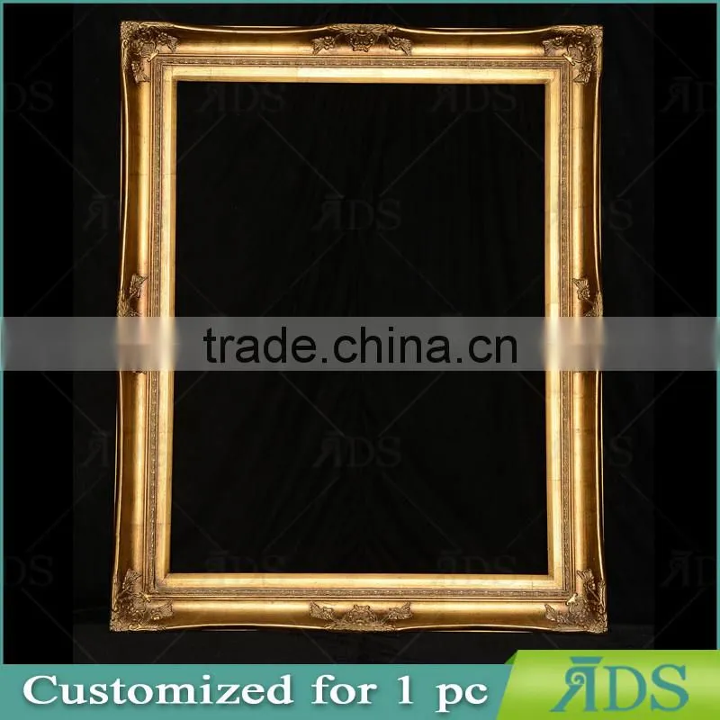 Wooden Gold Frame Ads010028 Goldfoil Ornate Frame in 36X48'' Size