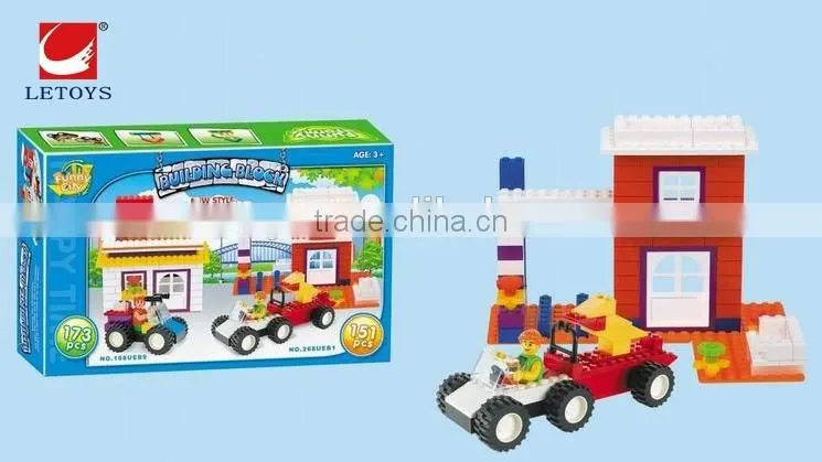 Confirm to EN71 Diy 151pieces toy colorful plastic building blocks toys
