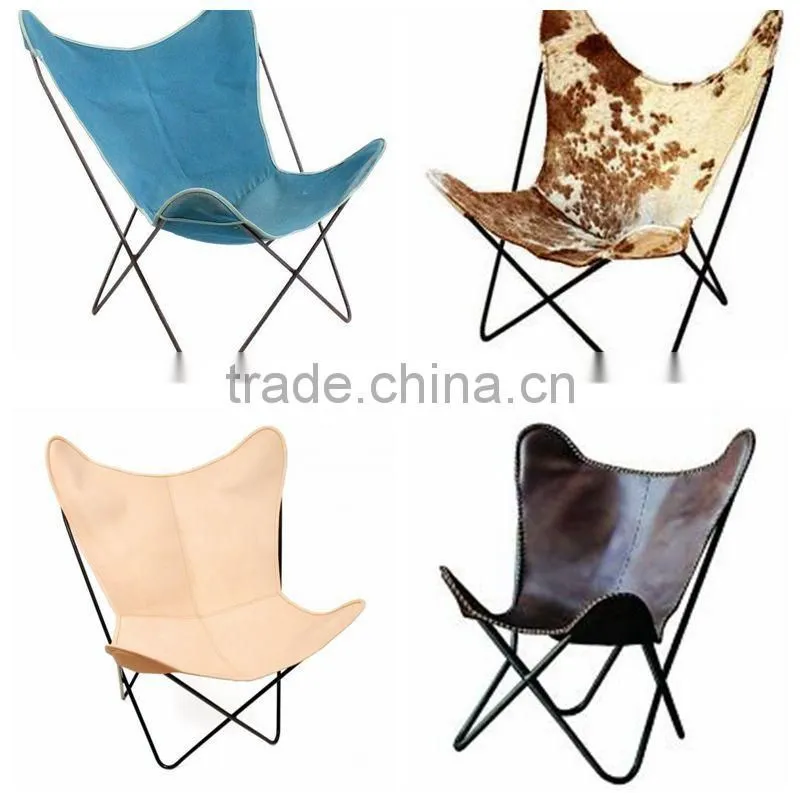 cover leather butterfly chair for metal stainless steel butterfly chair frame
