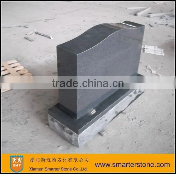 Black Granite Tombstone Gravestone