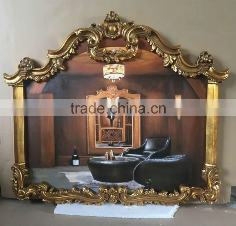 Baroque Style Hot Sales Polyresin Decorative Framed Oil Paintings For Wall Arts