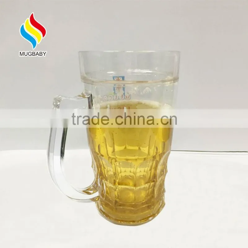 Hot sell Custom Printed Ice Mug Beer Double Wall