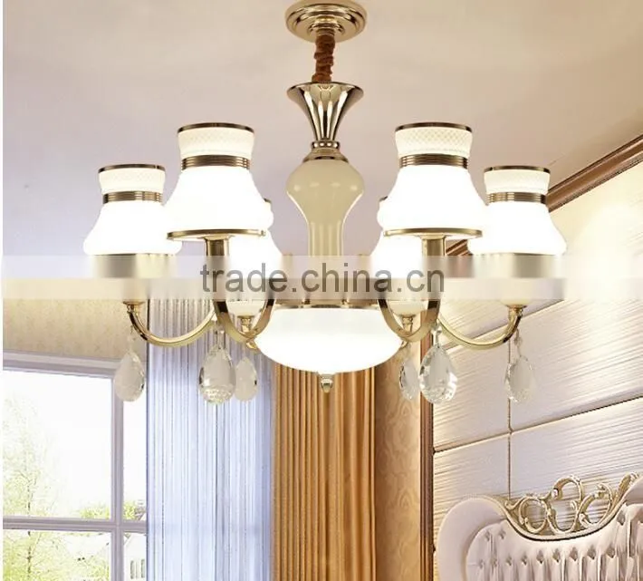 M976 Momoda decorations European simple Crystal modern living room bedroom lighting chandelier pendant lamp