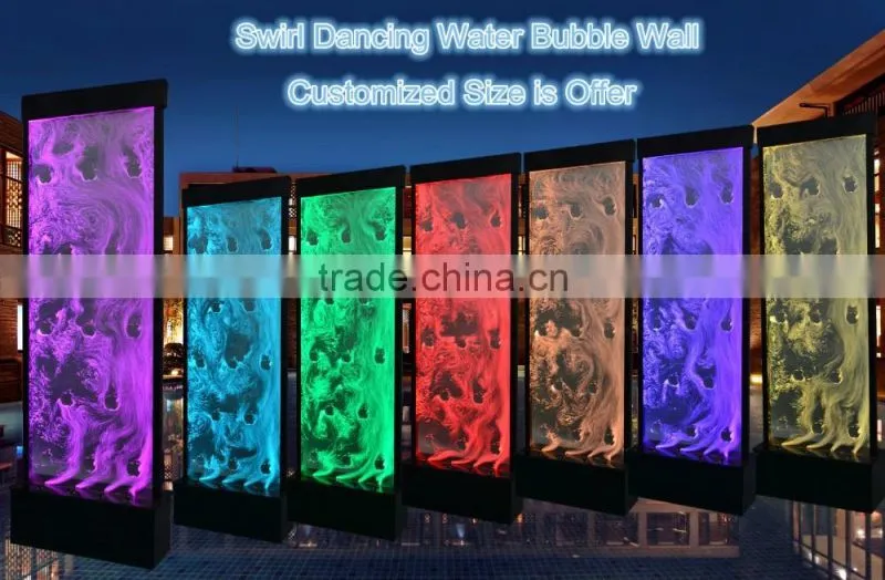 interior design bar lounge led water bubble feature party hall decoration