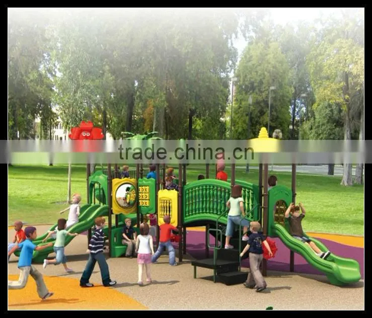 SAFE EN1176 STANDARD TROPICAL RAIN FORET SERIES CHILDREN PLASTIC SLIDE ,OUTDOOR SLIDE (HA-01701)