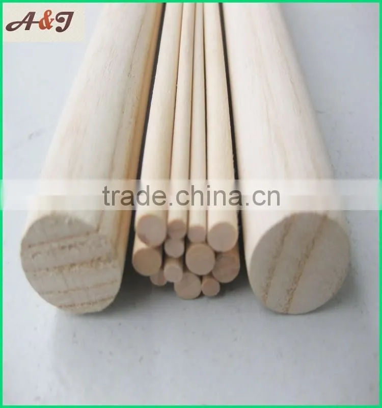 smooth natural natural wooden broom sticks with low price