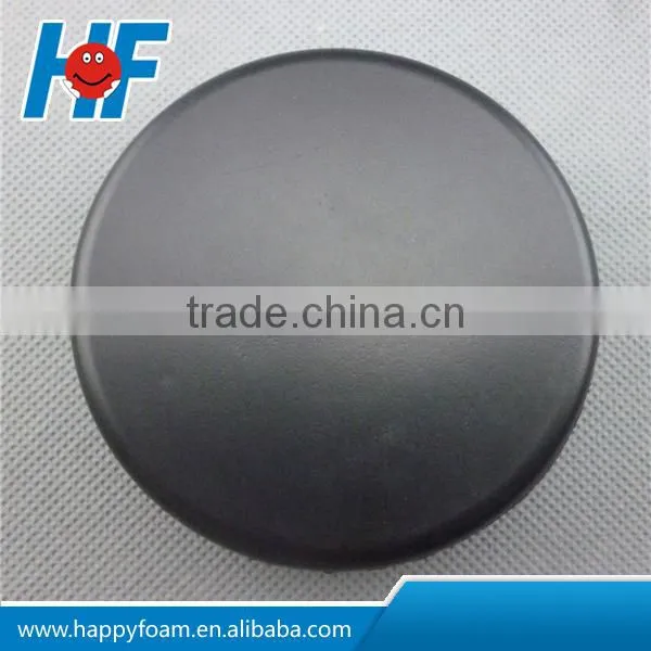 Black PU Raw material custom logo printed ice hockey puck ball for relieve stress