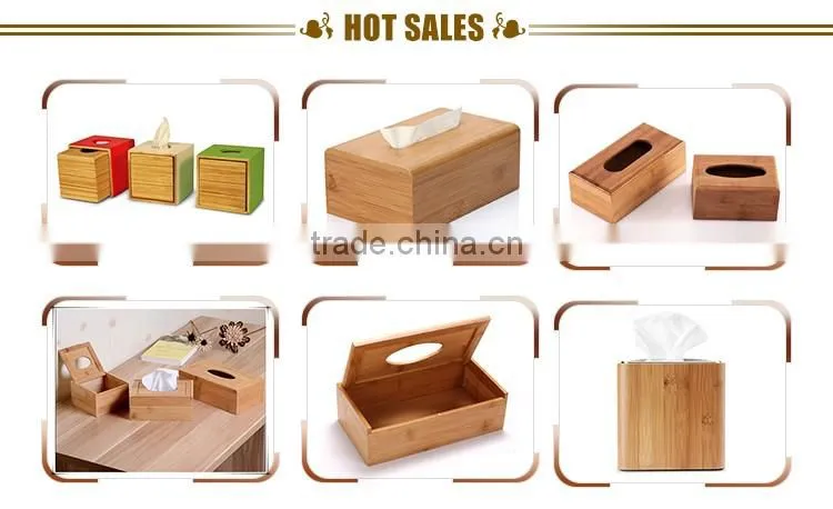 Good reputation bamboo luxury tissue box cover