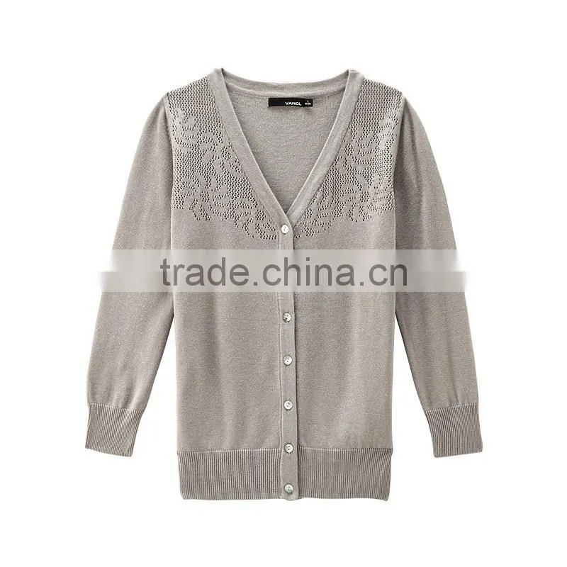 Factory Direct Sale Winter Women Hand Knitted Sweater