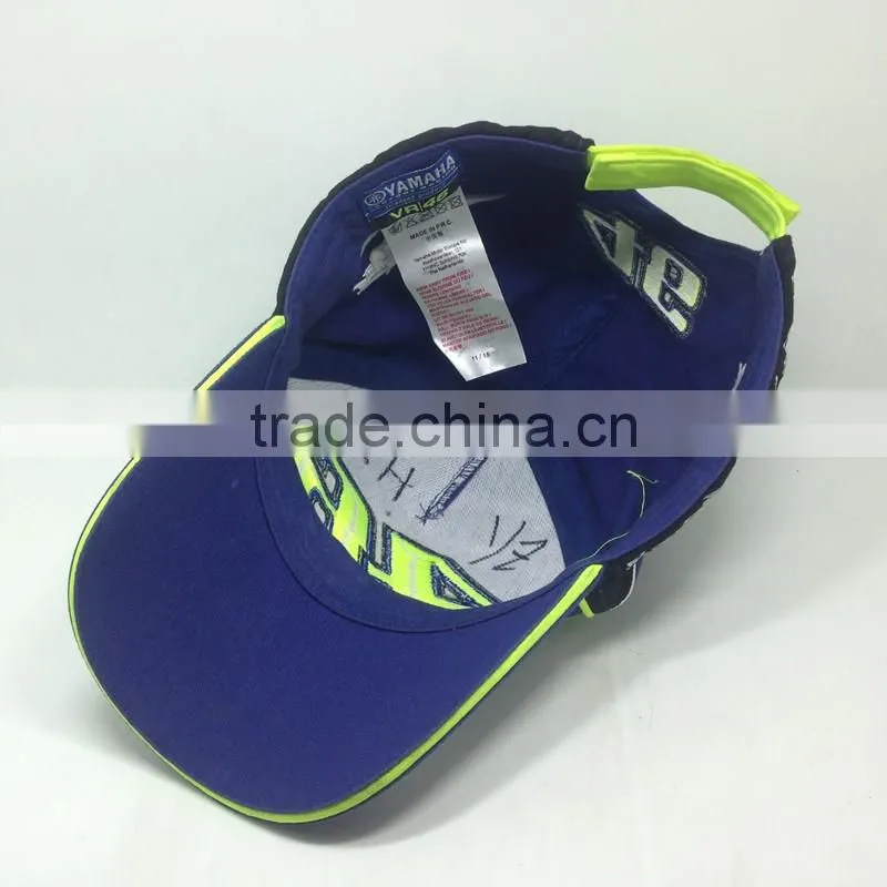 High Quality Racing Cap With 3D Embroidery And Baseball Cap