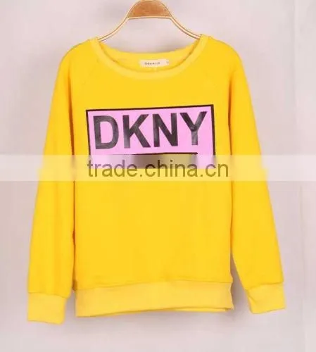 6 Colors Fluorescence Letter Print Hoodies Women Loose Sweatshirts Tracksuits