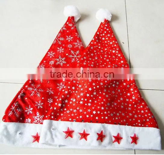 Design in stock wholesale hat kids mini christmas santa hats
