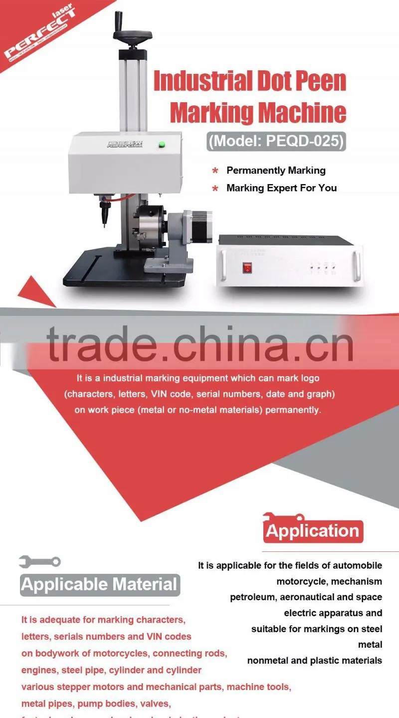 All in one product label chassis dot peen marker equipment