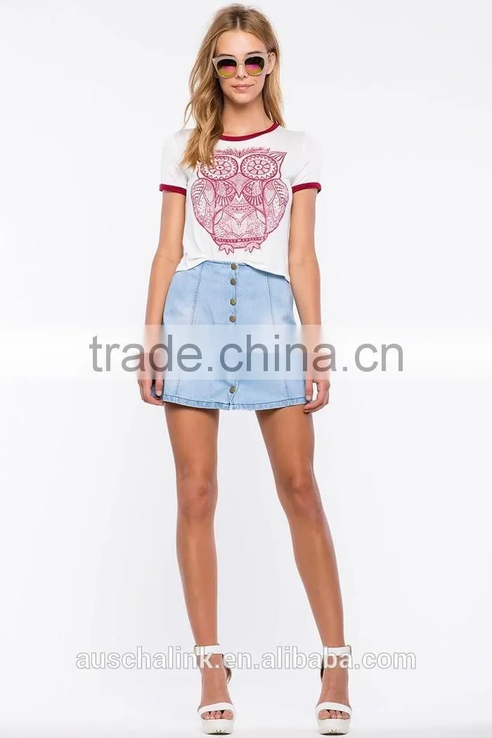 casual style short sleeve women t shirt wholesale china