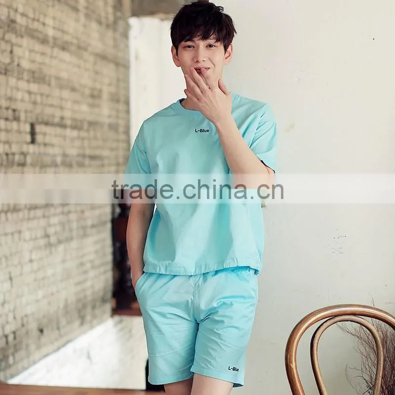Men T-shirt summer apparel casual short suit uniform wholesale china 2016 new fashion 6 colors