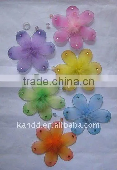 mini nylon love flower/artificial nylon flower/fairy mini flower