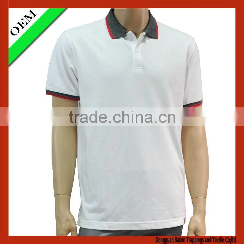 Pique polo t-shirt , 100%cotton short sleeve polo t-shirt