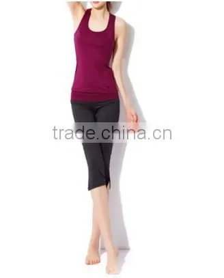 Red Women Aerobics Pant Yoga Clothing Body Building sport wear
