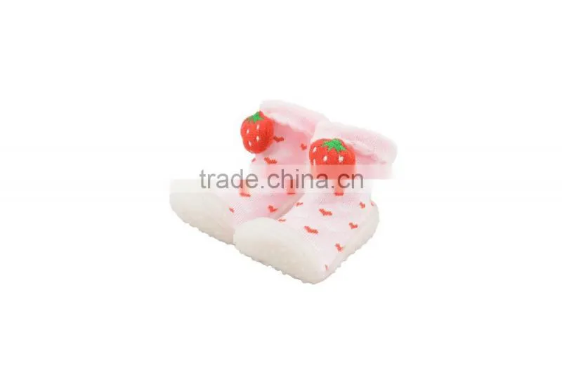 Factory wholesale funny skidders thick rubber sole cheap baby shoes