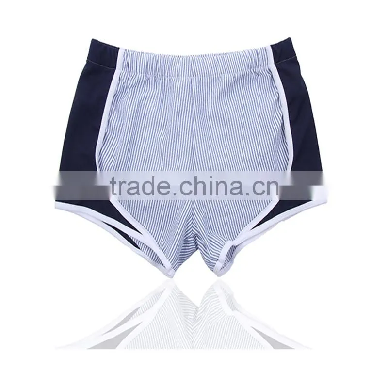 Wholesale new fashion monogrammed Seersucker Running Shorts