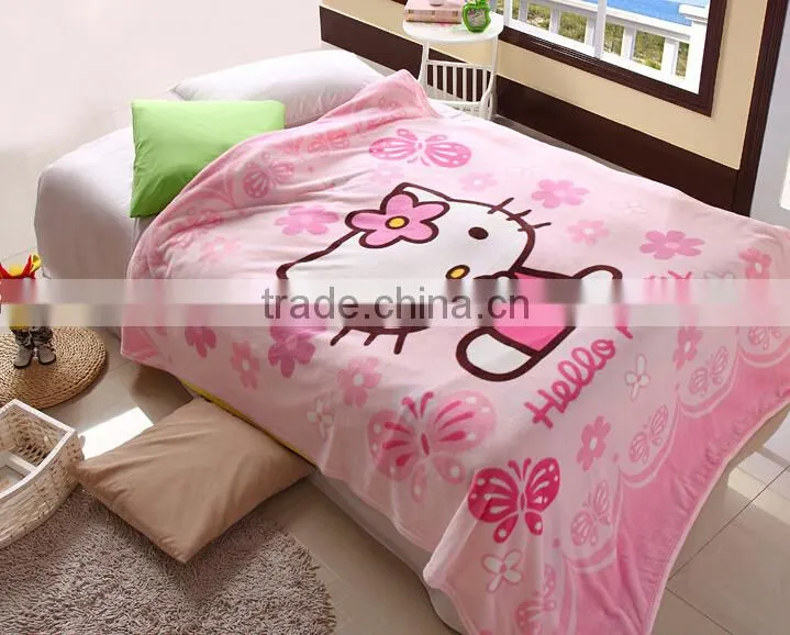 Multi Function Fashion Printed Fleece Blankets For Girl Child