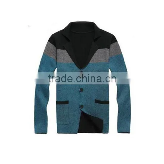 2014 hot sell wholesale high quality long sleeve comfortable men cardigan with button