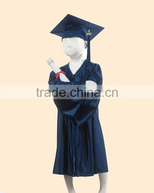 graduation gown child, children graduation gown, red kindergarten graduation gown