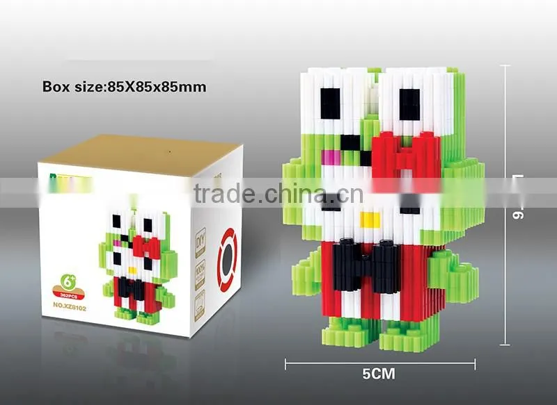 Christmas Hot Sale Santa Claus Mode 3D Mini Diamond Blocks Building Blocks Toys for Childrens