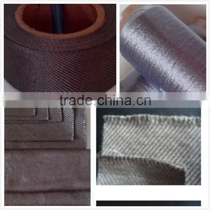 Stainless steel fiber yarn for conductive yarn thread