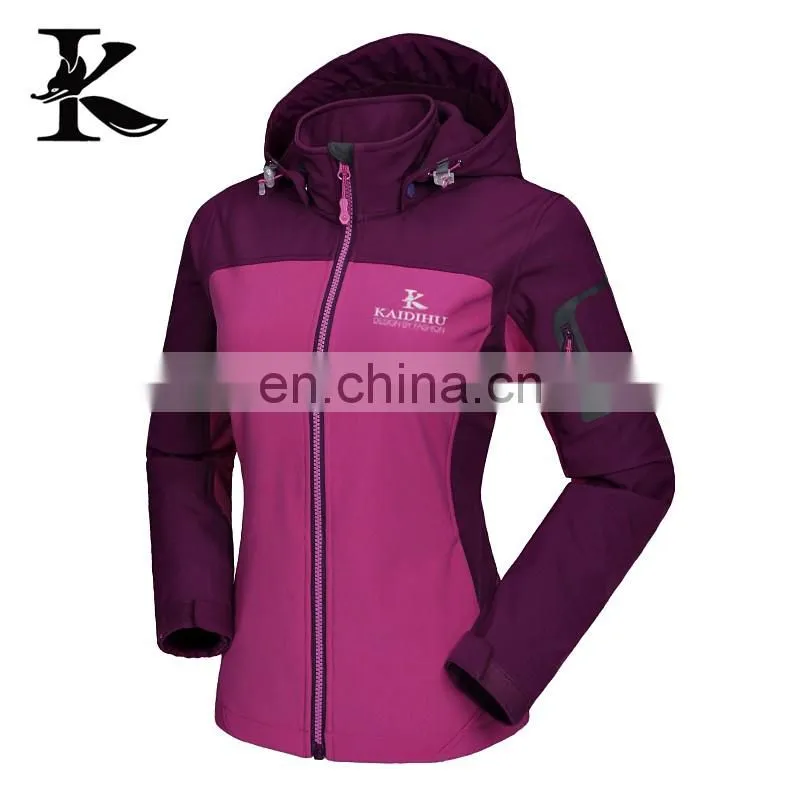 Women Windproof Softshell Jacket Casual Breathable Jacket